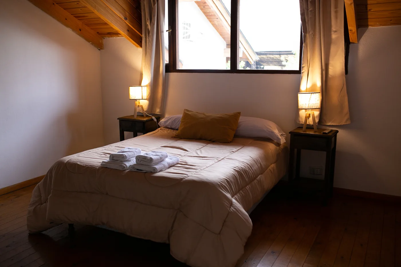 Dormitorio matrimonial de la Cabaña Grande